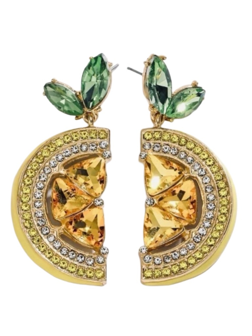 Main Squeeze Lemon Statement earrings.